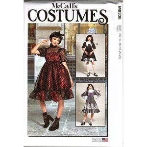 McCalls M8336 Misses 14 to 22 Victorian Dress Costume Uncut Sewing Pattern